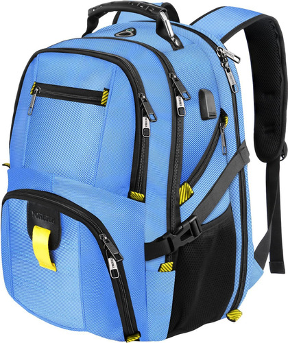 Mochila De Viaje Yorepek, Para Laptops De 17'', Azul Cobalto