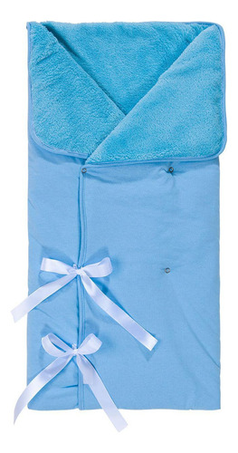 Porta Bebê Dupla Face Azul Baby Joy Essence