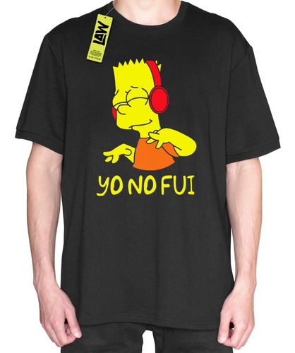 Remera Yo No Fui - Bart - Los Simpson - 100% Algodón Calidad