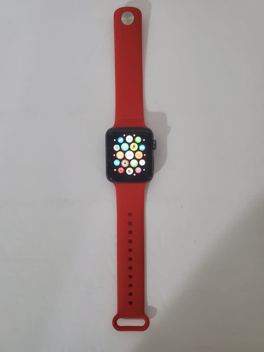 Apple Watch Series 3 (gps) - Aluminio Gris Espacial - 42mm Gris Oscuro Rojo (Usado)