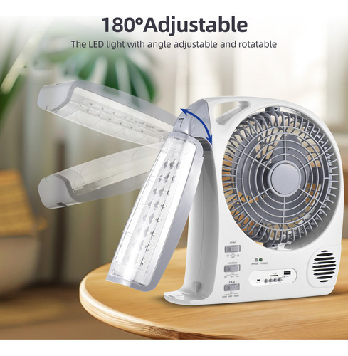 Ventilador Portátil Ventilador Multifuncional Portátil Radio