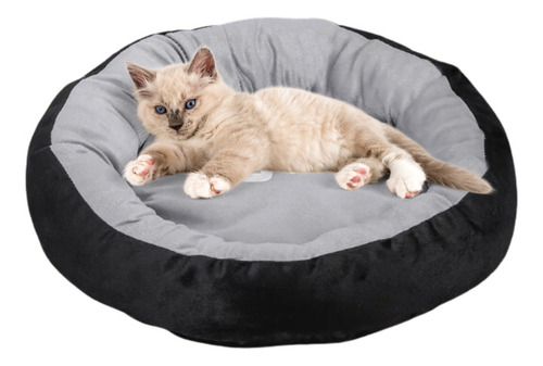 Cama Cucha Moises Perros Gatos Excelente Calidad 40 Cm X 1 Color Gris Diseño Redondo