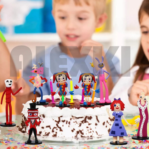 Figura De Acción The Amazing Digital Circus Niños 8 Piezas
