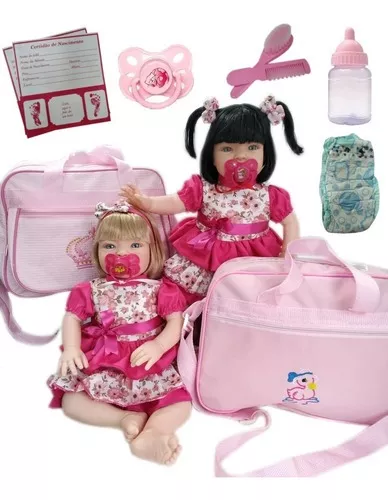 Bolsa Maternidade Rosa com Roupas para Boneca Bebê Reborn - Bolsa  Maternidade - Magazine Luiza