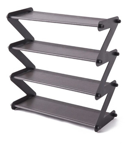 Imagen 2 de 9 de Zapatera Organizador Zapatos Rack Shoes 4 Niveles 8 Pares