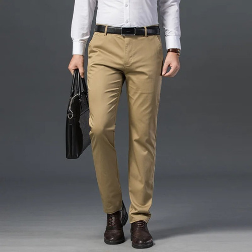 Pantalones Casuales De Otoño Para Hombre, Moda De Negocios