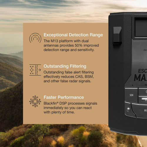 Detector De Radar Láser Escort Max 360c Mkii Wi-fi De Doble