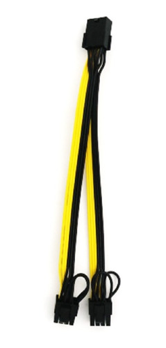 Imagen 2 de 4 de Cable Adaptador Splitter Pcie 8 A 2x 8 Pin (6+2) Rig Minería