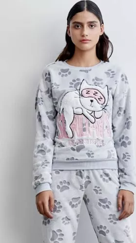 Pijama Dama Calientita Invierno Polar Extra Animada