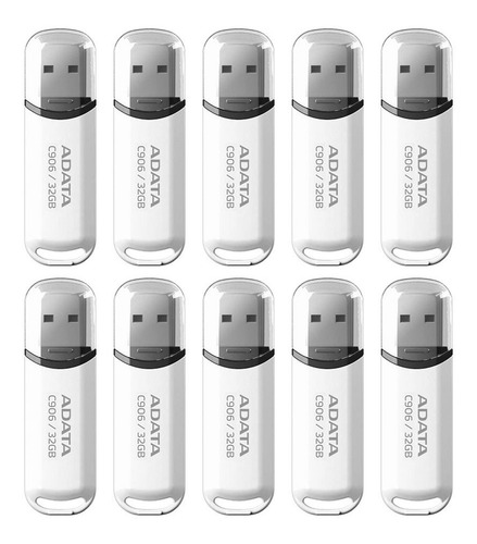 Kit 40 Memoria Usb 32gb Adata C906 2.0 Blanco Ac906-32g-rwh