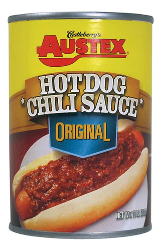Salsa Chili Dog Austex Original 283gr Hotdog Nachos
