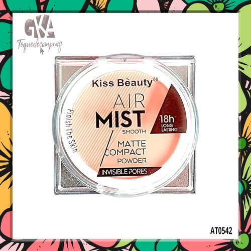 Polvo Compacto Air Mist Matte De Kiss Beauty