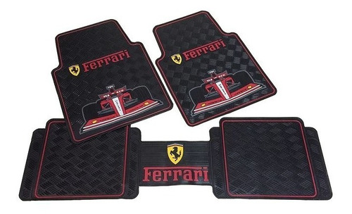 Tapetes Ferrari Diseño Universal Pvc Verificar Medida 3 Piez
