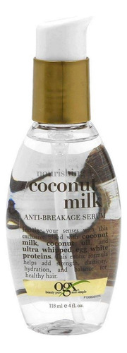 Suero Capilar Ogx Anti-quiebre De Leche De Coco 118 Ml