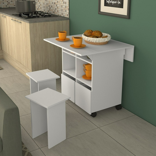 Imagen 3 de 7 de Mesa 4 Personas Pisos Multifuncional Cocina Diario Comedor