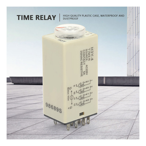 H3y-4 Encendido Retardo Temporizador Relé 0-60 Minutos Tiemp