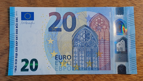 Billete 20 Euro Año 2015. Sin Circular.