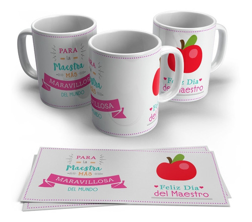 Mugs Profesores Y Maestros Pocillos Estampados Personalizado