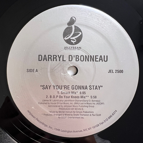 Darryl D'bonneau Say You're Gonna Stay Vinilo Usa Ex House