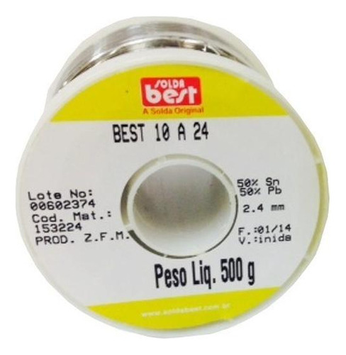 Solda Best Carretel 2,4mm Amarela 500g  153224