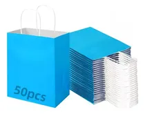 Comprar 50pz Bolsas Regalo Papel Kraft Bolsas Ecológicas Decorativas