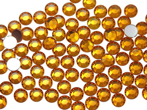 1000pcs 4.5mm Ss20 Oro Topacio .tz Acrílico Piedras Pl...