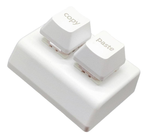 Teclado Programable De 2 Teclas Mini Teclado Usb 2 Blanco