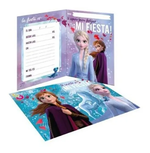 comprar Invitación Cumpleaños Frozen X 10 U. Cotillón Juanalalo