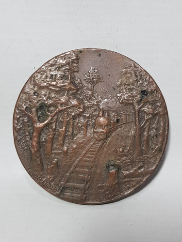 Antigua Medalla Inauguración Ferrocarril Chaco Mag 59258