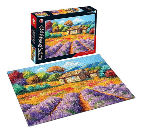 Puzzle 1000 Piezas Campo Flores Ft394 De Casa Valente