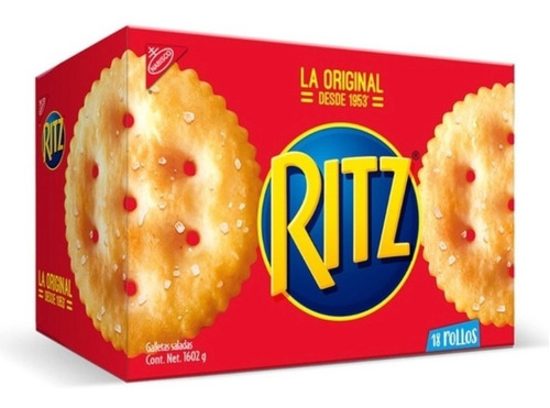 Galletas Ritz Caja Con 18 Rollos De 89g Cada Una