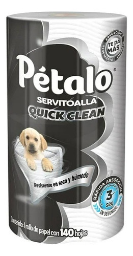 8 Pzas Servitoalla Pétalo Quick Clean 1 Rollo Con 140 Hojas