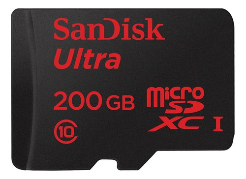 Tarjeta De Memoria Flash Sandisk Ultra Microsd Uhs-i De 200