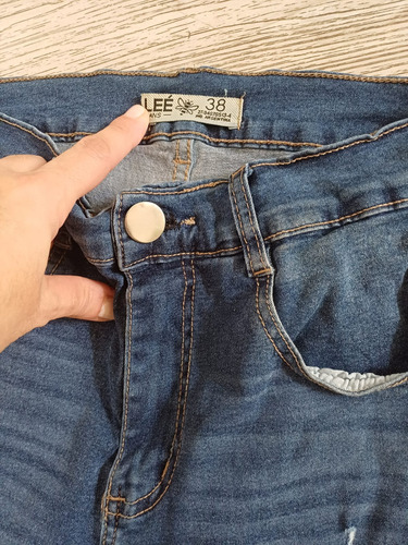 Pantalon De Jean Mujer Color Azul (Usado)