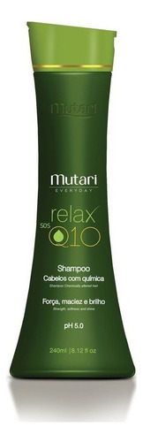 Shampoo Relax Sos Q10 P/ Cabelos Com Química Mutari 240ml