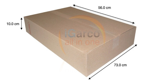 Caja De Carton E-commerce Para Envios 56x37x10 Cm X 25 Pcs
