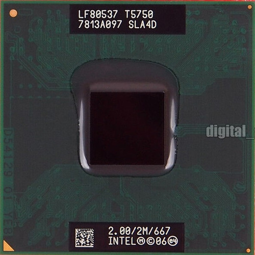 Procesador Intel Core 2 Duo T5750 2.00/2m/667 Sla4d478