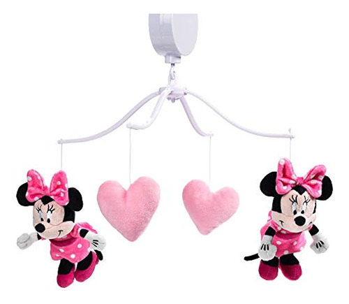 Móviles Para Cuna De Bebé Con Diseño De Minnie Mouse Rosa