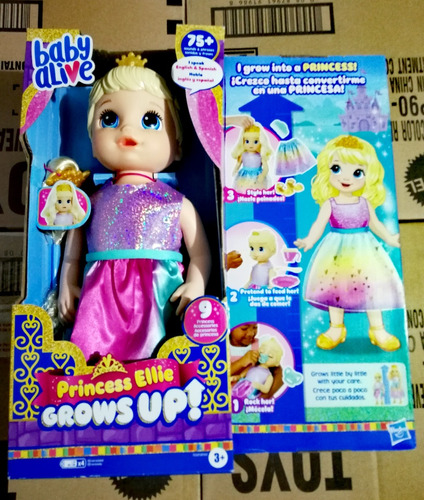Hasbro Baby Alive Princess Ellie Grows Up!  Crece