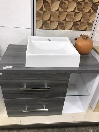 Imagen 3 de 5 de Mueble Gabinete Blocc 80 Con Bacha S/espejo