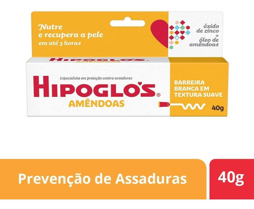 Creme Preventivo Contra Assaduras Amêndoas 40g Hipoglós