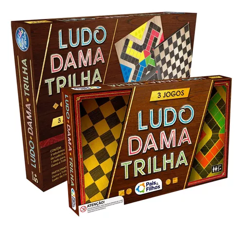 Jogos 6x1 Dama, Xadrez, Ludo, Jogo Da Velha, Trilha, Dominó Brinquedo de  Tabuleiro Toy Trade