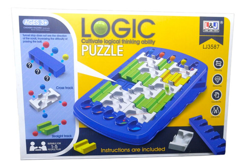 Rompecabezas Puzzle Logica Laberinto Canicas Niños