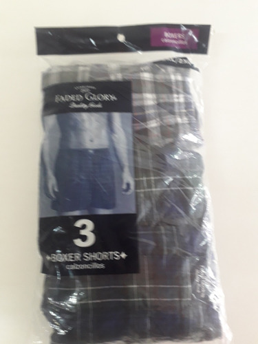 Set De 3 Boxers  Talla 2 Xl Marca Fared Glory Para Hombre.