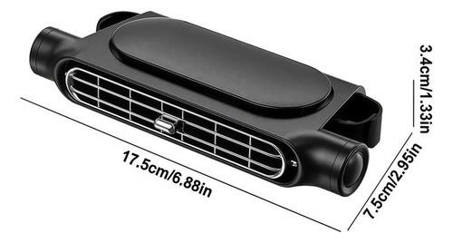 Ventilador Portátil Para Asiento De Coche Recargable Por Usb