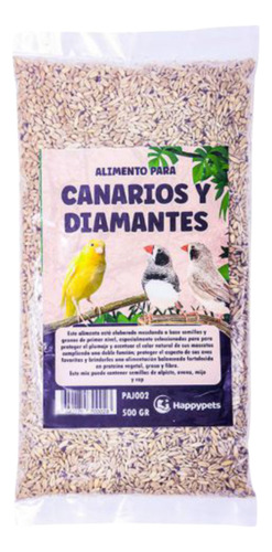 Alimento Para Canarios Y Diamantes 500 Gr