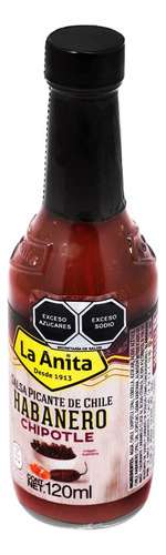 Salsa Habanero Chipotle La Anita 120 ml