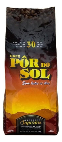 Café Grãos Por Do Sol Torra Media Sabor Adocicado Pacote 1kg
