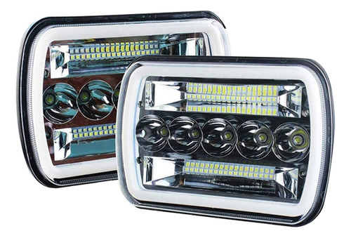 1 Par De Faros Led De 240 W, 5 X 7 Pulgadas, 7 X 6 Pulgadas,