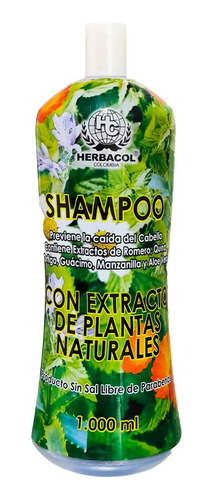 Shampoo Anticaida De Extracto De Plantas - mL a $32